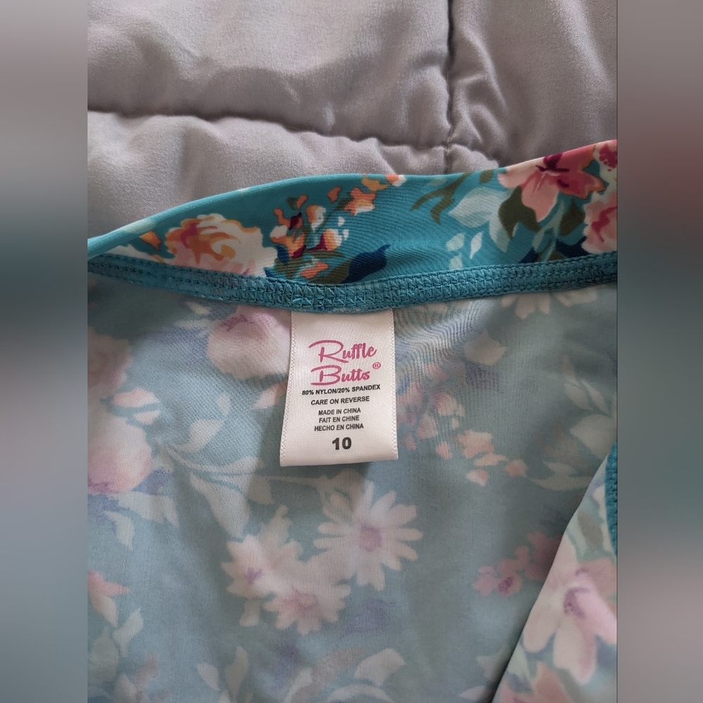 Ruffle Butts Rashguard Bathing Suit - Picture 2 of 6